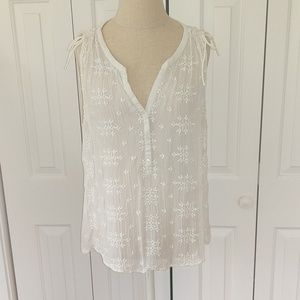 Lucky Brand Sheer Top Large